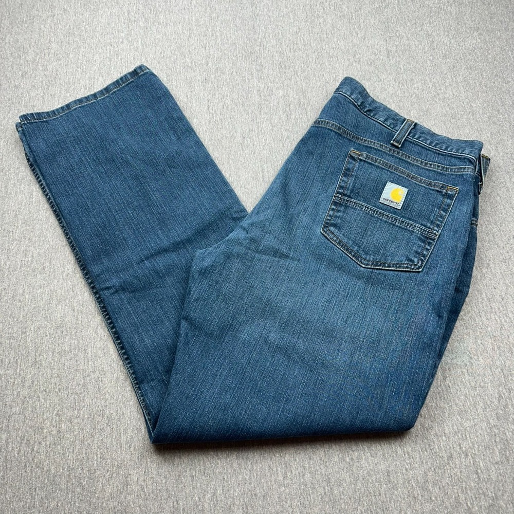 Carhartt Rugged Flex Relaxed Fit 5-Pocket Jeans Mens 40x31 Blue Denim Pants Work